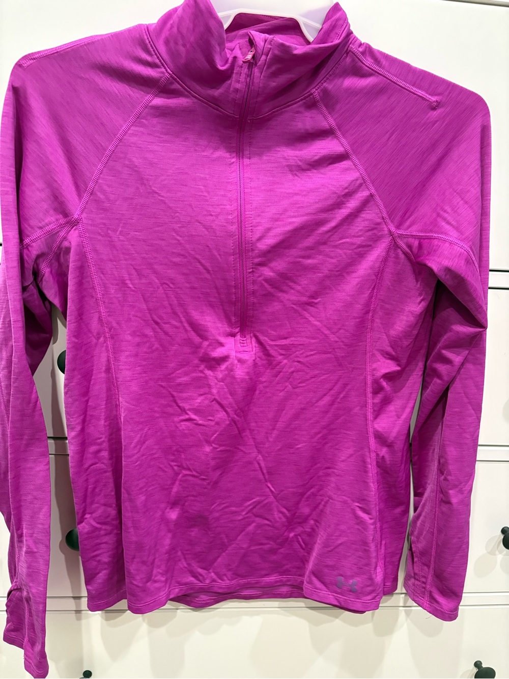 Under Armour cold gear Magenta Half-Zip Long-Sleeve Athletic Top